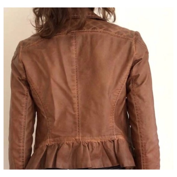 XX SOLD XX Anthropologie Vegan Leather Jacket - Picture 2 of 5